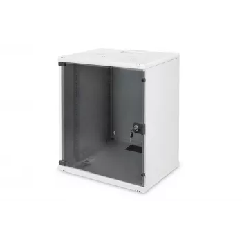 DIGITUS Compact Series DN-19 12-U-S-1 - sieninė spinta - šviesiai pilka, RAL 7035 - 12U - 48,3 cm (19) (DN-19 12-U-S-1)