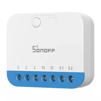 Sieninis Sonoff MINI-ZBDIM Zigbee išmanusis mini valdiklis / šviesos reguliatorius – kompaktiškas įmontuojamas modulis