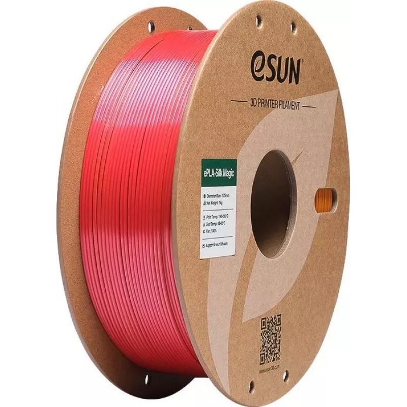 EPLA-SILK MAGIC 1,75 mm RAUDONAS AUKSAS 1 kg ESUN 3D GAIDAS (EPLA-SILKMAGIC-P175RJ1)