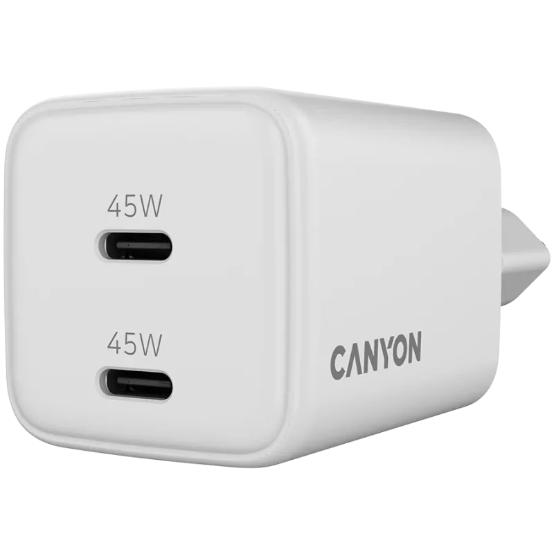 Canyon CU45AC universalus baltas kintamosios srovės greito įkrovimo patalpų įkroviklis