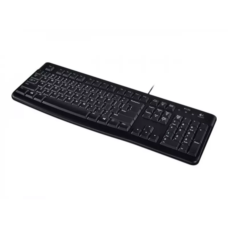 K120 laidinė klaviatūra, laidinė, USB, QWERTZ, juoda
