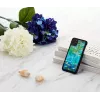 Telefono dėklas iKins, skirtas iPhone 11 Pro Max — vandens lelijų dizainas, juodas