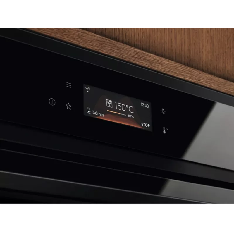 Electrolux EOE8P39H įmontuojama elektrinė orkaitė, 72 l, pirolizinis valymas, energijos klasė A+, Wi-Fi, juoda