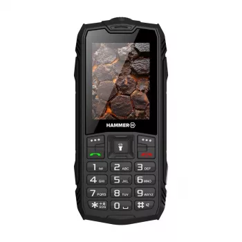 Hammer ROCK LTE | Juoda | 2.4 colio | IPS | 48 MB | 128 MB | Dual SIM | 3G | Pagrindinė kamera 2 MP | 3000 mAh