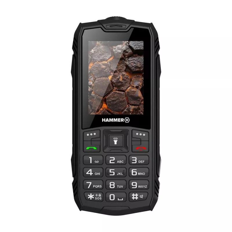 Hammer ROCK LTE | Juoda | 2.4 colio | IPS | 48 MB | 128 MB | Dual SIM | 3G | Pagrindinė kamera 2 MP | 3000 mAh