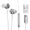 Maxell XC1 USB-C laidinės ausinės su USB-A adapteriu baltos