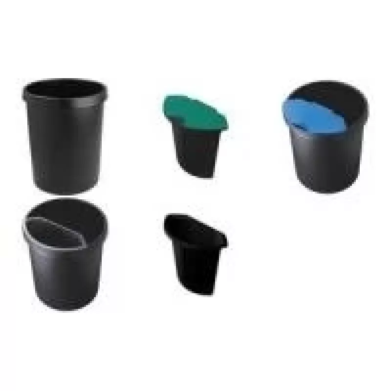 Helit H6106234 apvalus plastikinis šiukšliadėžė mėlynas (H6106234)
