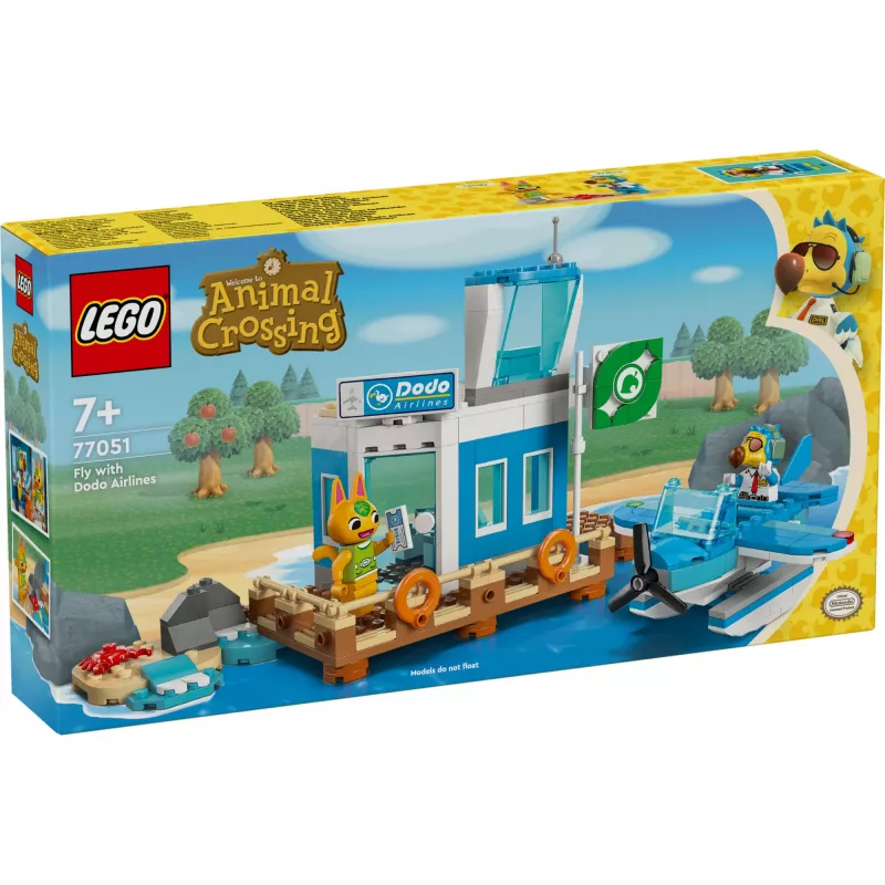 Konstruktorius LEGO 77051 Animal Crossing: Skrydis su “Dodo Airlines” rinkiniu, LEGO prekės ženklas, modelis 77051
