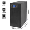 Inverteris QOLTEC Pure Sine Wave 1000W 12V modelis 53982