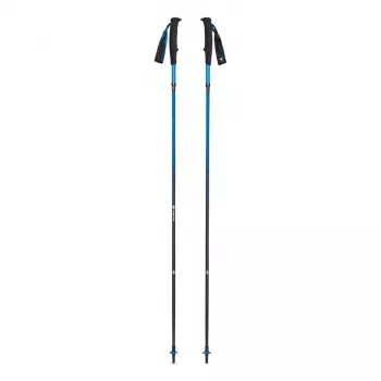Trekking lazdos Juoda Diamond Distance Carbon Z, sulankstomas anglies pluošto kotas, 120 cm, 280 g, 3 segmentų