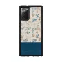 Man and Wood Galaxy Note 20 telefono dėklas — mėlyna gėlė juodame fone