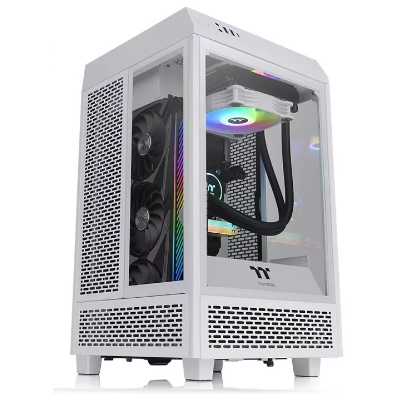 Kompiuterio korpusas Thermaltake The Tower 100 Snow Mini Tower baltas