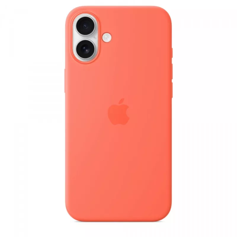 iPhone 16 Plus silikoninis dėklas su MagSafe - oranžinis