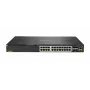 Hewlett Packard Enterprise HPE Aruba 6300M - Switch - L3 - valdomas - 24 x 1/2,5/5/10GBase-T + 4 x 1 Gigabit / 10 Gigabit / 25 Gigabit / 50 Gigabit SFP56 (aukštupio / rietimo) - priekis