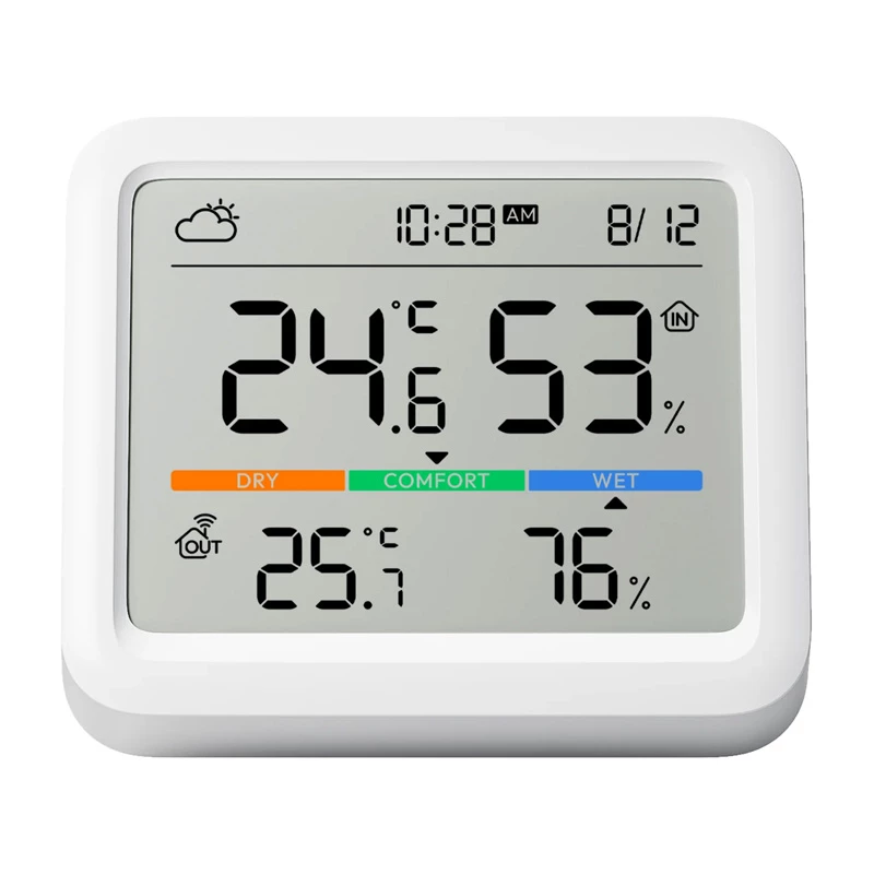 SwitchBot Meter Pro White LCD Battery 0810150541700 temperatūros ir drėgmės jutiklis