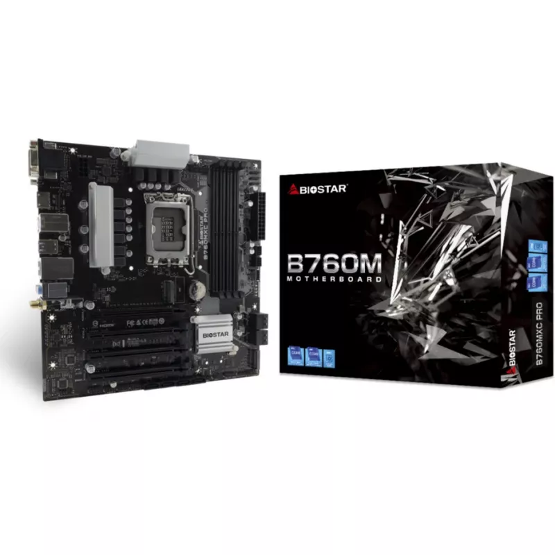 Pagrindinė plokštė Biostar B760MXC PRO B760 S1700 mATX DDR5