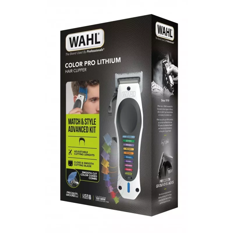Wahl 3028048 plaukų kirpimo mašinėlė / kirpėjas juoda, balta 10 ličio jonų (Li-Ion)