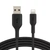 BELKIN PVC USB LAIDAS USB-A - LIGHTNING, 1M, JUODAS