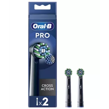 Oral-B EB50BRX-2 CrossAction Pro pakaitinės galvutės, juodos, 2 vnt.