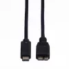 ROLINE - USB laidas - USB Type C (M) į Micro-USB Type B (M) - 50 cm - juodas (11.02.9005)