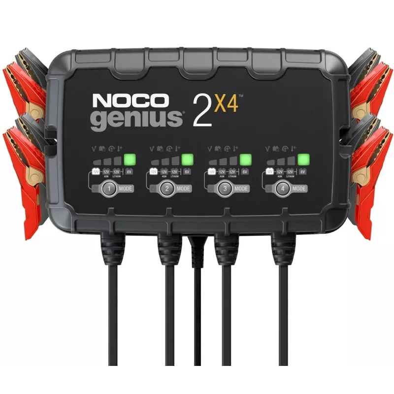 GENIUS2X4 8A 4-ių vietų akumuliatoriaus įkroviklis