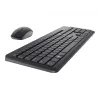 DELL klaviatūra ir pelė - KM3322W - ukrainietiška (QWERTY), viso dydžio (100%), belaidė, RF belaidė, QWERTY, juoda, pelė komplekte