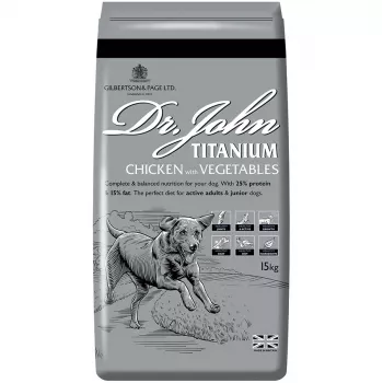 DR JOHN Titanium vištiena – sausas šunų maistas – 15 kg