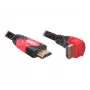 HDMI laidas DeLOCK 3m HDMI Type A standartinis juodas raudonas