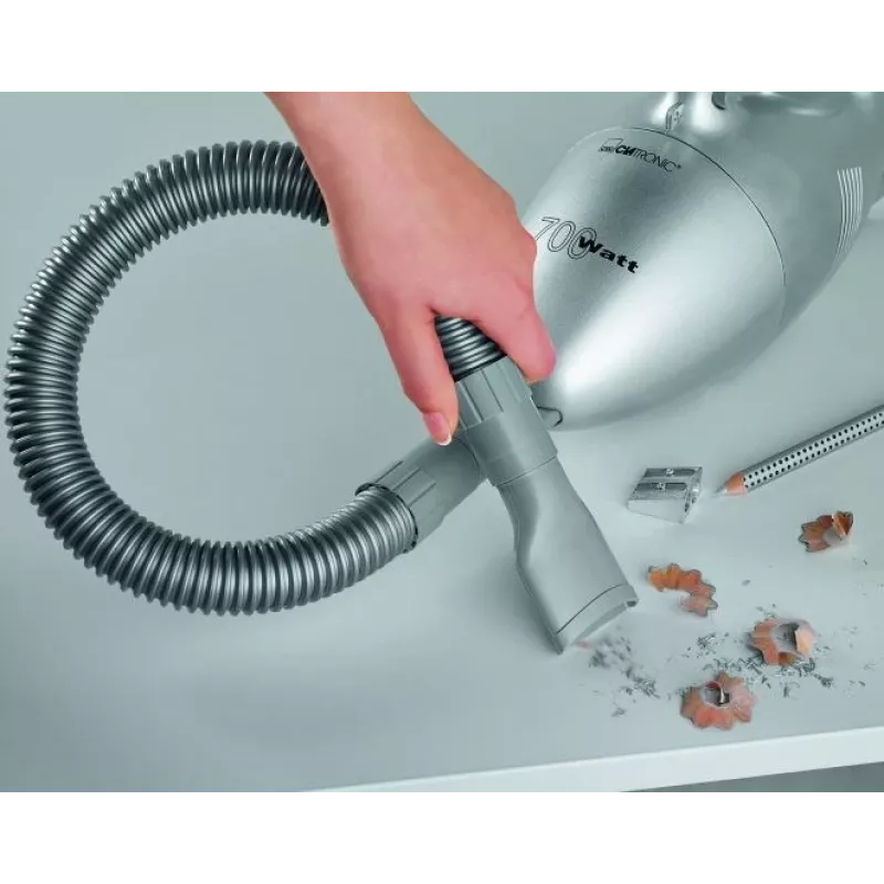 Clatronic HS 2631 rankinis dulkių siurblys Pilka Dulkių maišelis