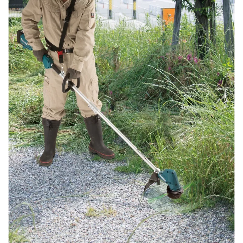 Makita DUR192LRT1, žoliapjovė, J tipo rankena, 6000 aps./min., juoda, turkio spalvos, 30 cm, 87,8 dB