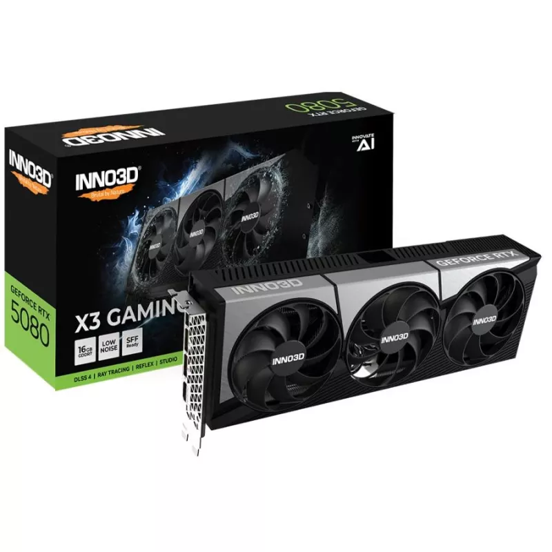 INNO3D GeForce RTX 5080 X3 Gaming OC 16GB GDDR7 vaizdo plokštė