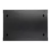 EXTRALINK LITE 6U 530X400 SIENINĖ MONTAVIMO SPINTA JUODA SU LENTYNA