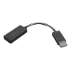 Lenovo 4X90R61023 vaizdo kabelio adapteris 0,225 m DisplayPort HDMI Type A (Standard) juodas
