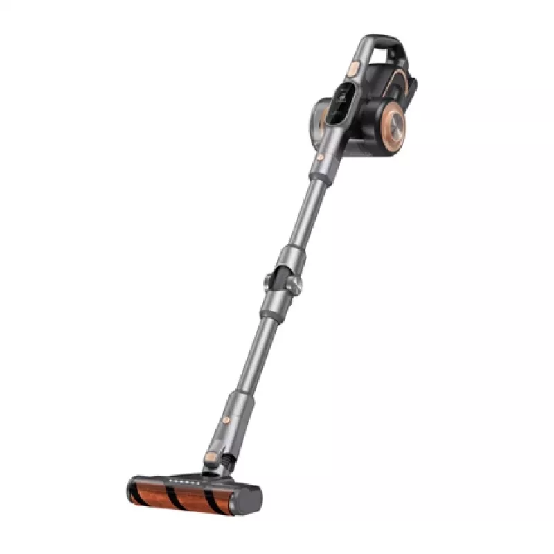 2-in-1 belaidis vertikalus dulkių siurblys Jimmy H10 Pro — akumuliatorinis, 650 W, 0,6 L be maišelio, 60 min veikimo laikas, juoda / oranžinė