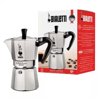 Bialetti Moka Express kavinukas 0,775 L, aliuminis, juodas