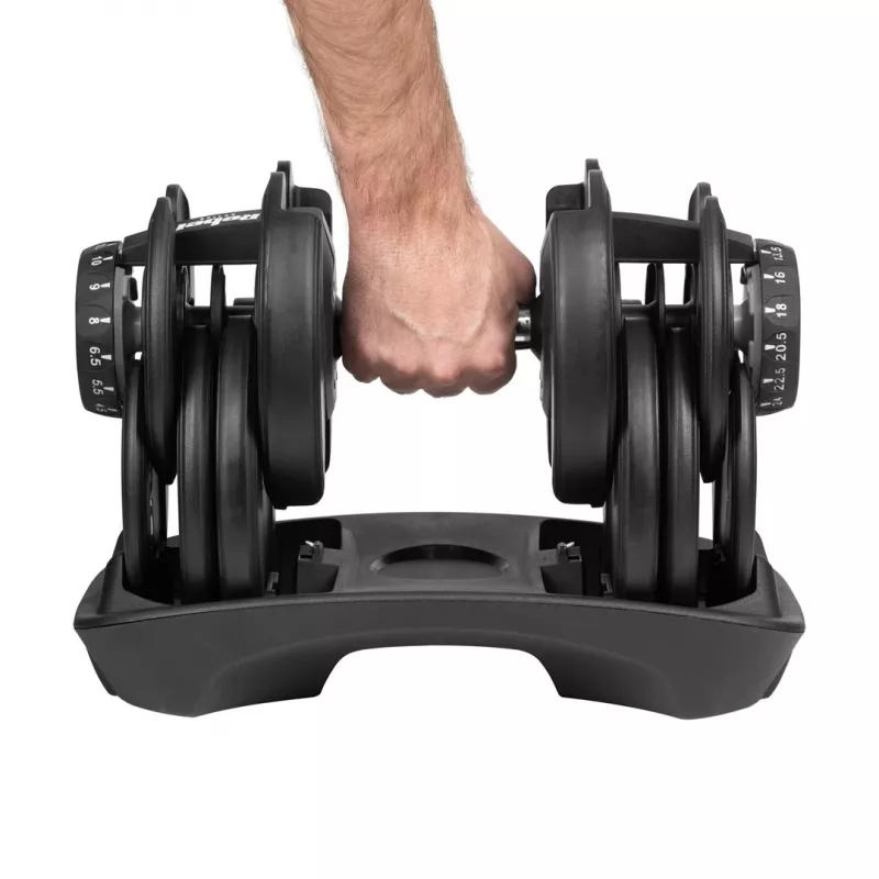 Reguliuojamas ketaus svarmenėlis Rebel RBA-2303 — iki 24 kg, juodas, vientisas