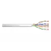 Tinklo kabelis Digitus CAT 6A U/UTP vytos poros pleistrinis laidas, neapdorotas 100 m, pilkas
