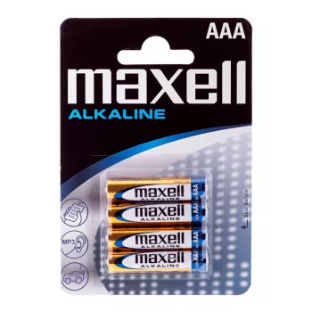 Maxell šarminė baterija LR-03 AAA, 4 vnt. pakuotė, vienkartinė baterija