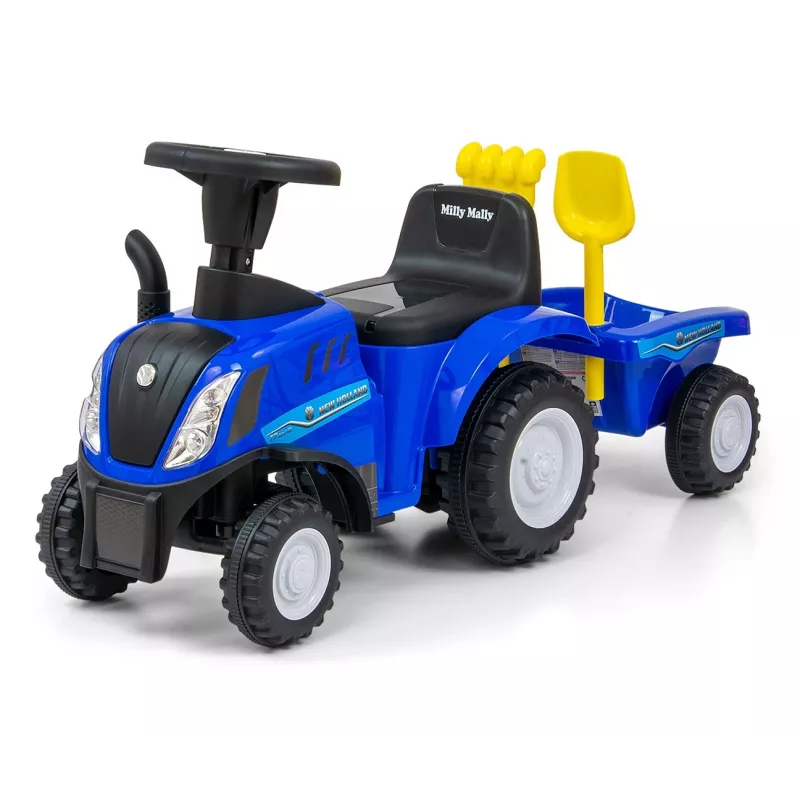 Važiuojamas automobilis milly mally New Holland T7 traktorius, modelis 27652, mėlynas