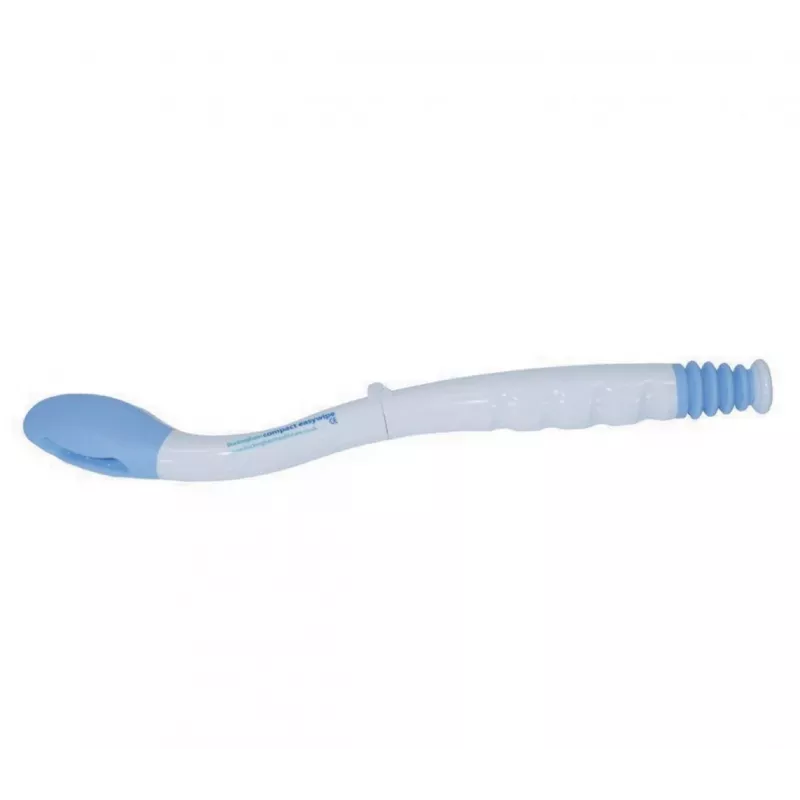 Nešiojamasis intymios higienos prietaisas SUNDO 60336 Easywipe — 410 mm, baltas, sulankstomas asmeninės higienos instrumentas