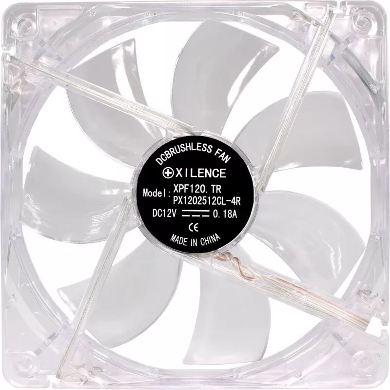 Xilence XF046 120 mm korpuso ventiliatorius su raudonu LED