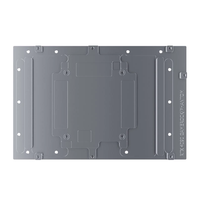Alphacool 13463 akrilo ir aliuminio galinė plokštė, juoda, 145,2 mm