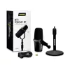 Shure MV7+-K-BNDL - pultinis/vokalinis mikrofonas su XLR/USB-C jungtimi, juodas + stalinis stovas GATOR