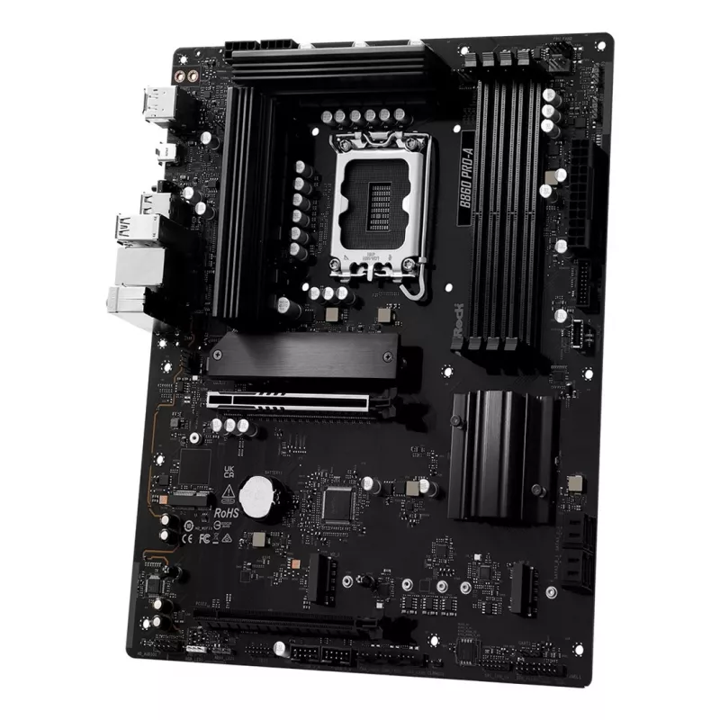 Pagrindinė plokštė ASRock B860 Pro-A — Intel B860 ATX, LGA 1851, DDR5, 4x DIMM, 256GB, 2.5Gb LAN, 1x M.2, 4x SATA III