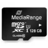 MediaRange MR945 - „Flash“ atminties kortelė (su microSDXC-SD adapteriu) - 128GB - UHS-I / Class10 - microSDXC - Juoda (MR945)