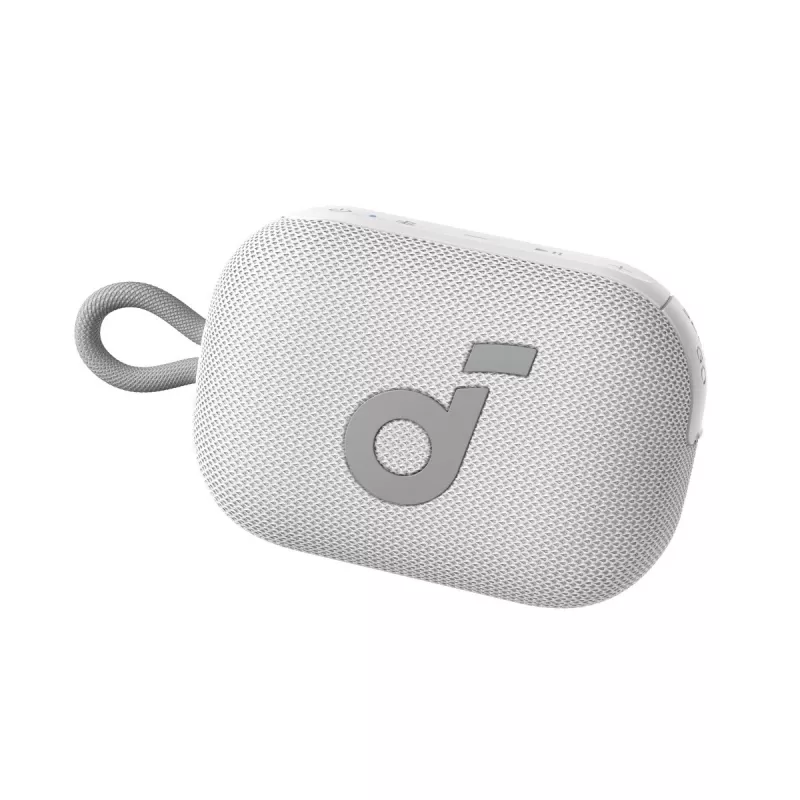 Vakarėlių garsiakalbis Soundcore Select 4 Go — baltas, 5 W RMS, IP67, 18 h baterija, nešiojamas