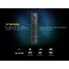 Rankinis žibintuvėlis Nitecore MH12 Pro Juoda LED 3300 lm USB įkraunamas 5300 mAh, aliuminis, 138.5 mm, 81.5 g, atsparus vandeniui iki 2 m