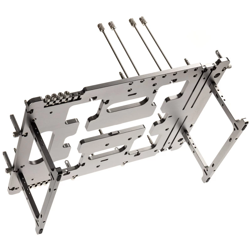 Benchtable korpusas Streacom BC1 V2 – atviras testavimo/stendo korpusas, titano spalva