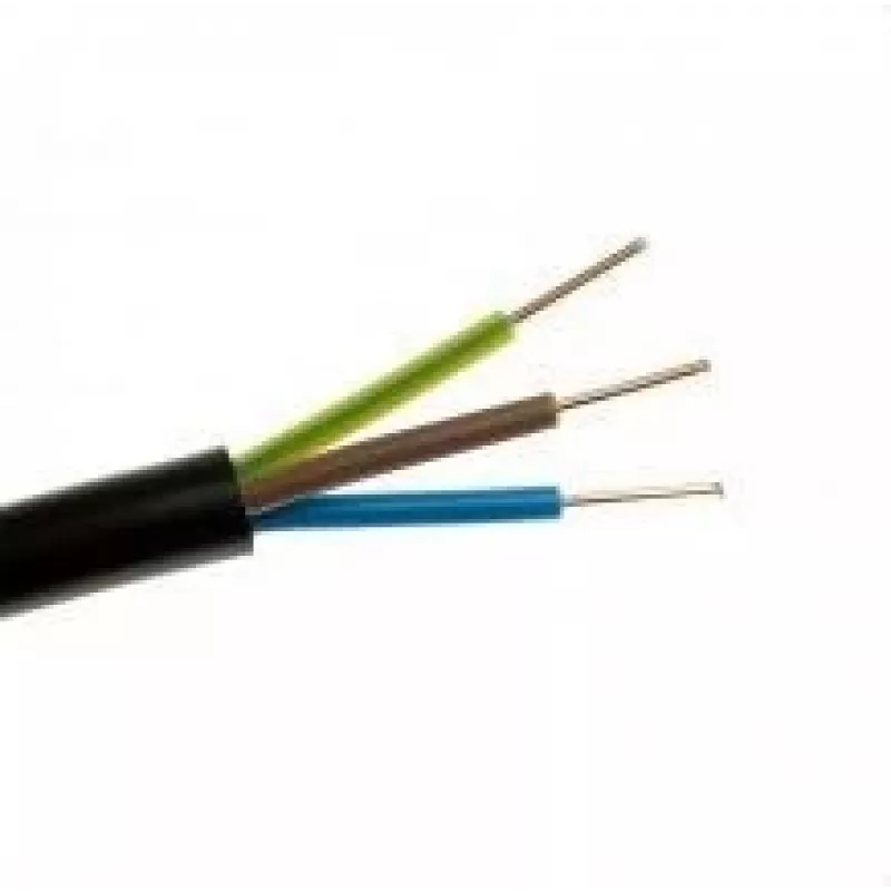 Elektros laido įžeminimas YKY 0,6/1kV 3x2,5mm2 JUODAS ELEKTROS KABELIS 100m
