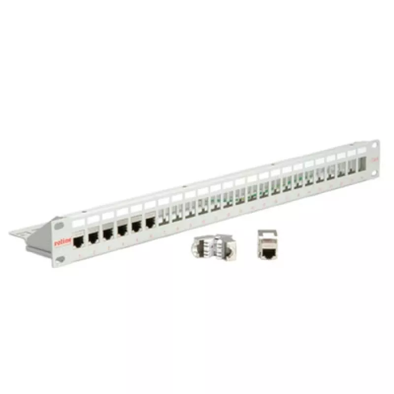 19-Keystone-Module Carrier, 24P., Shielded, Light Pilka (26.11.0359)